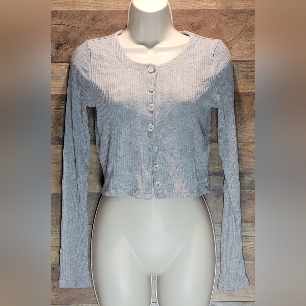 ARITZIA Wilfred Free Cropped Button Down Cardigan Top S